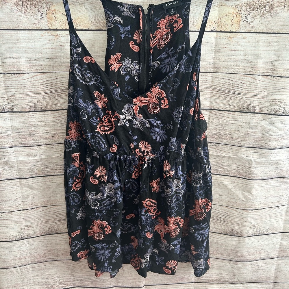 Torrid Cami Tank Floral Print Size 2 18/20